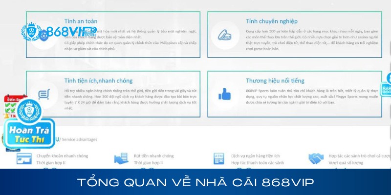 Tổng quan về nhà cái 868Vip
