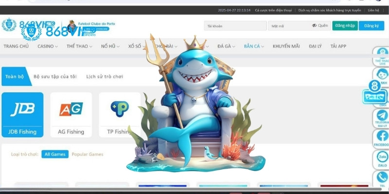 Hướng dẫn chơi bắn cá tại nhà cái 868vip